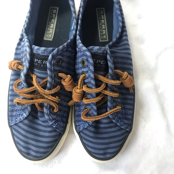 Sperry Seacoast Stripe Oxford Sneaker Size 5.5 - Picture 4 of 6